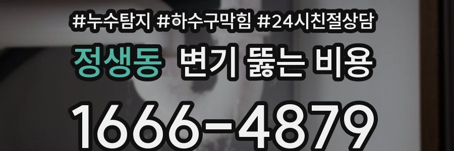 정생동 변기 뚫는 비용