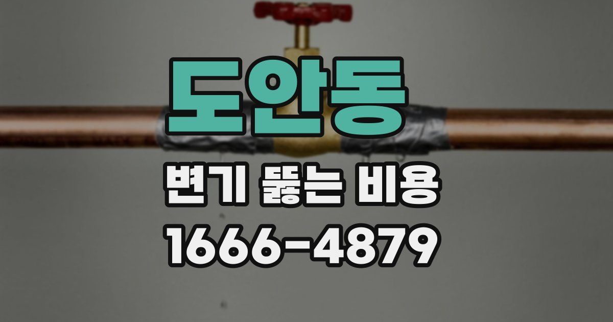 도안동 변기 뚫는 비용