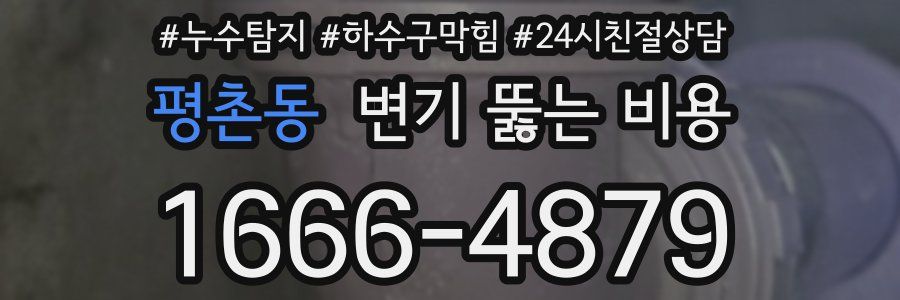 평촌동 변기 뚫는 비용