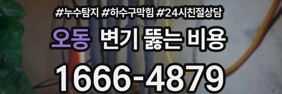 오동 변기 뚫는 비용
