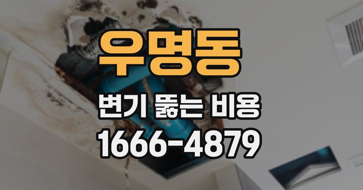 우명동 변기 뚫는 비용