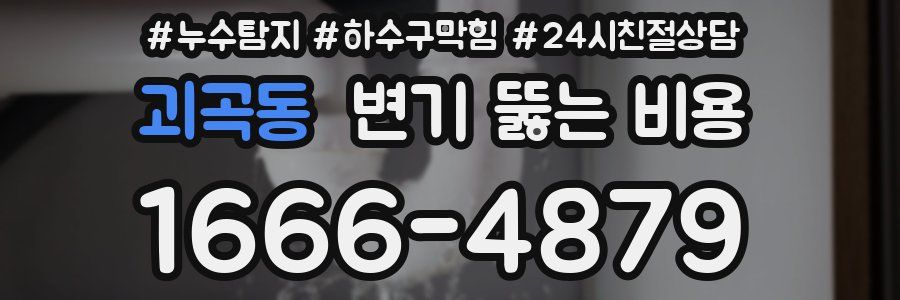 괴곡동 변기 뚫는 비용