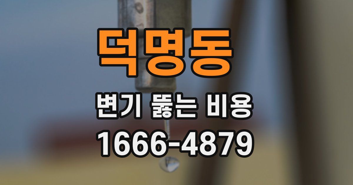 덕명동 변기 뚫는 비용