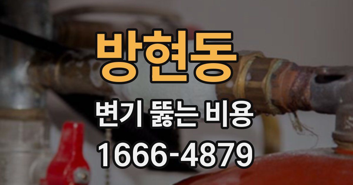 방현동 변기 뚫는 비용
