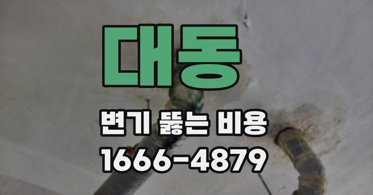 대동 변기 뚫는 비용