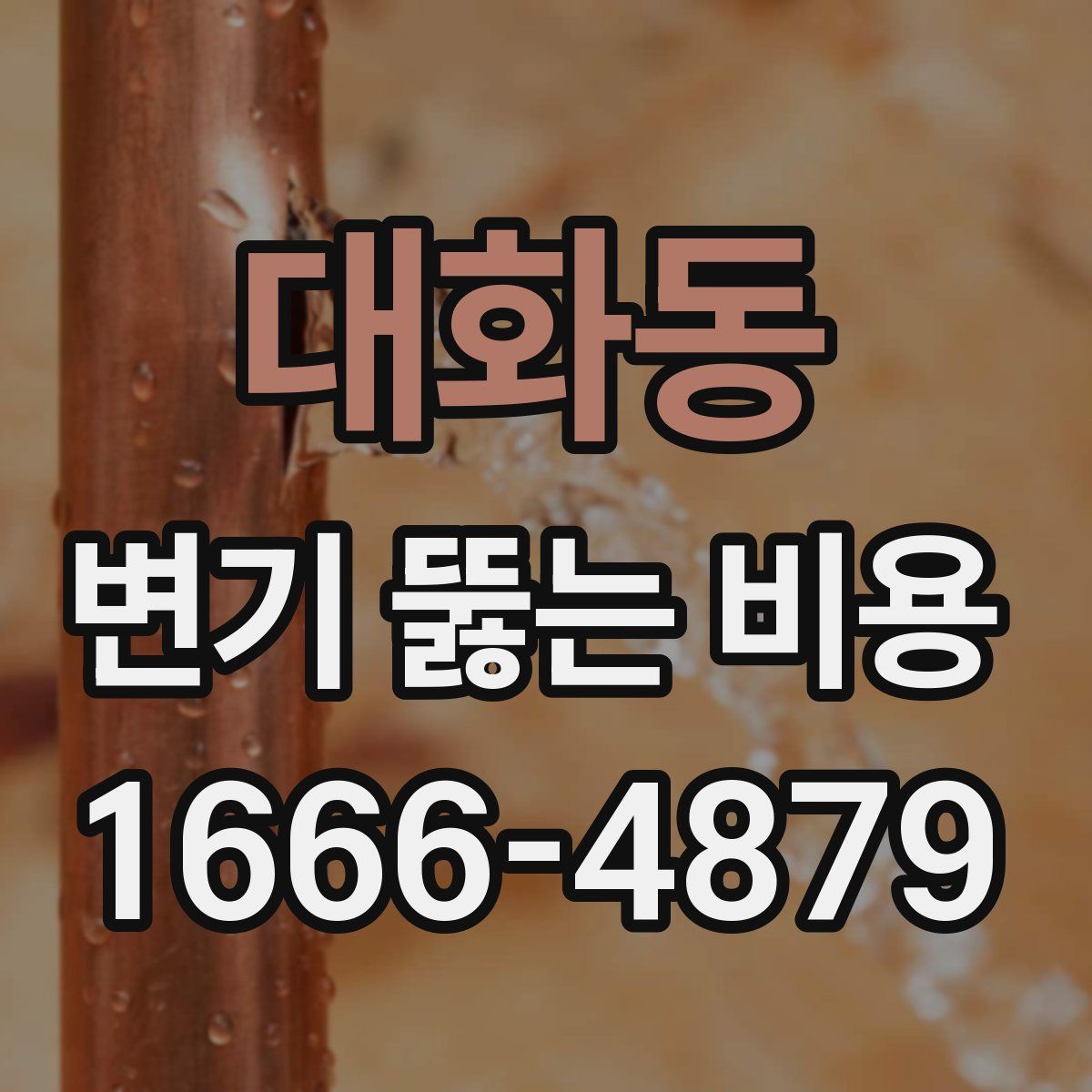 대화동 변기 뚫는 비용