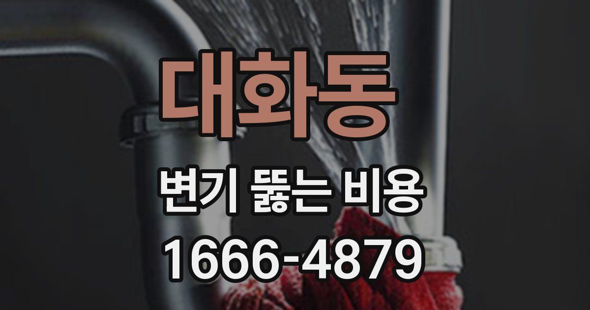 대화동 변기 뚫는 비용