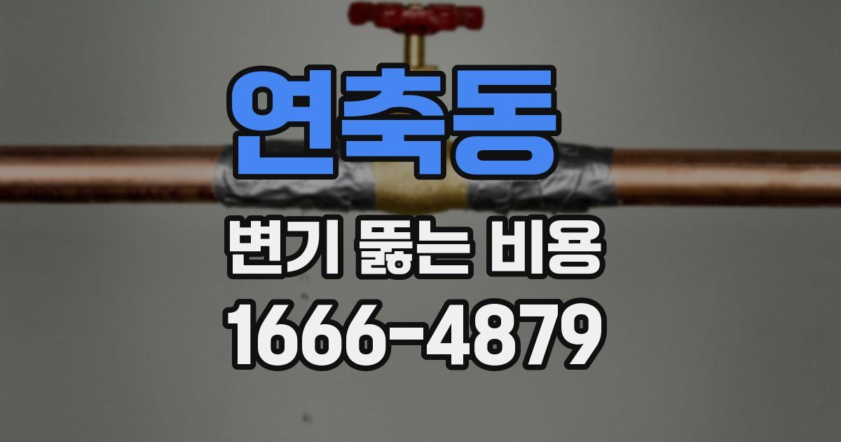 연축동 변기 뚫는 비용