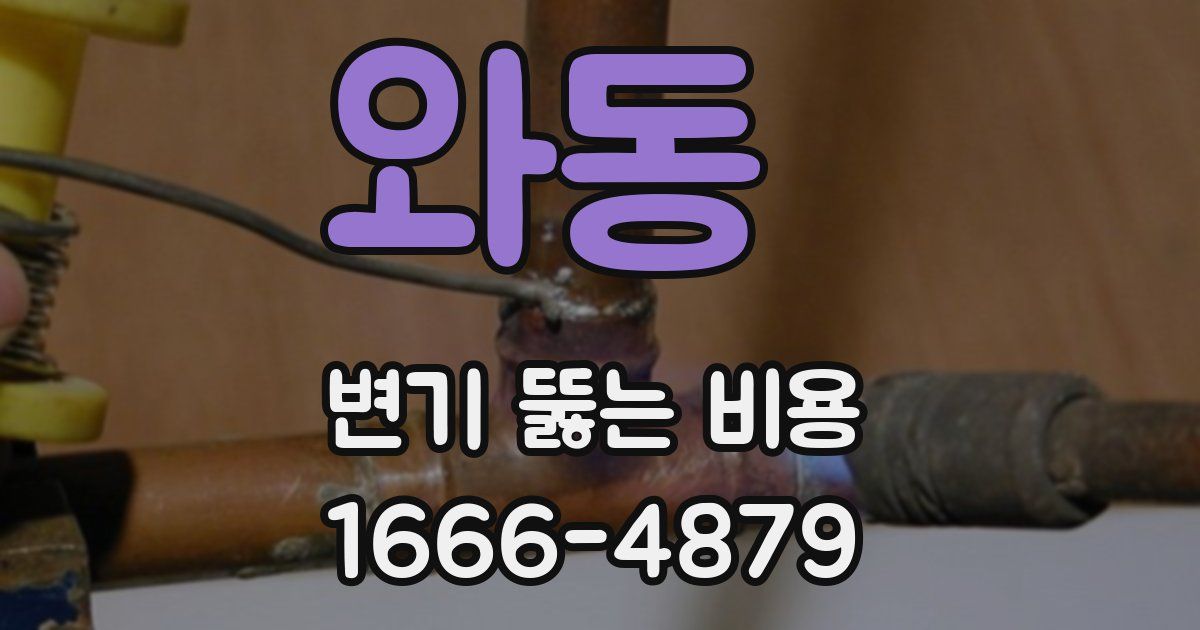 와동 변기 뚫는 비용