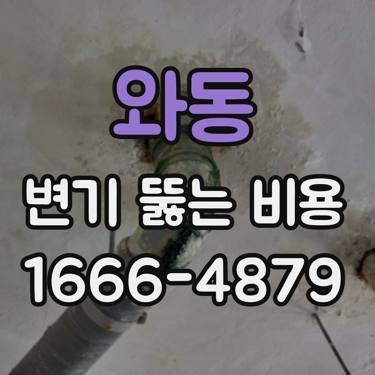 와동 변기 뚫는 비용