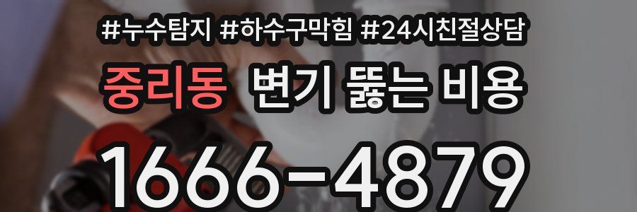 중리동 변기 뚫는 비용