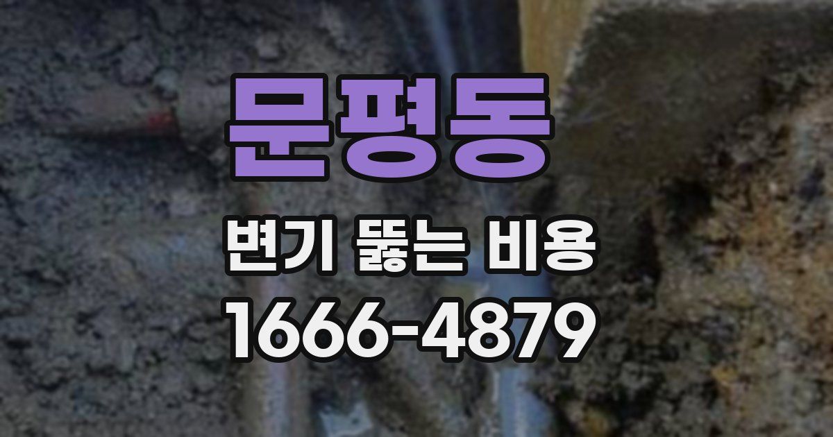 문평동 변기 뚫는 비용