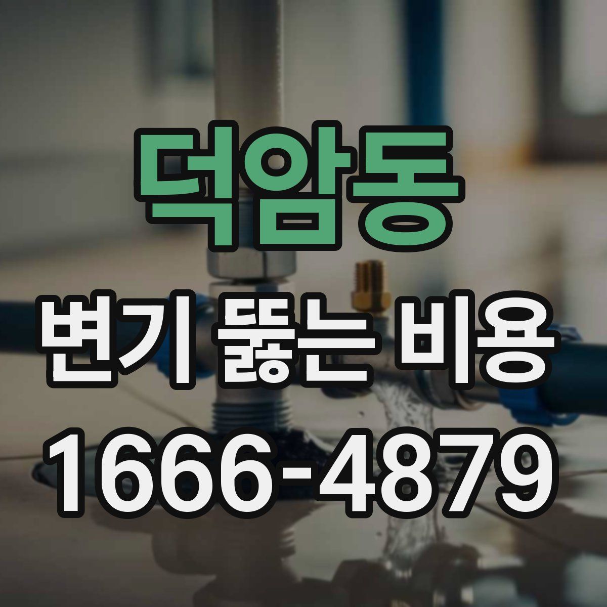 덕암동 변기 뚫는 비용