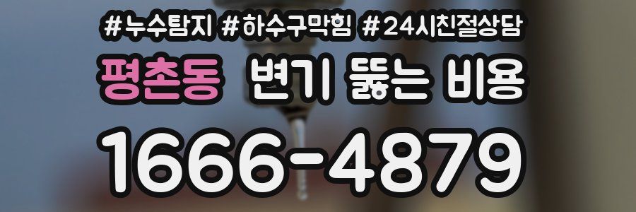 평촌동 변기 뚫는 비용