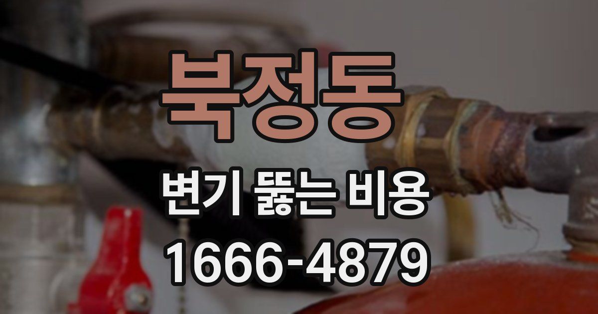 북정동 변기 뚫는 비용