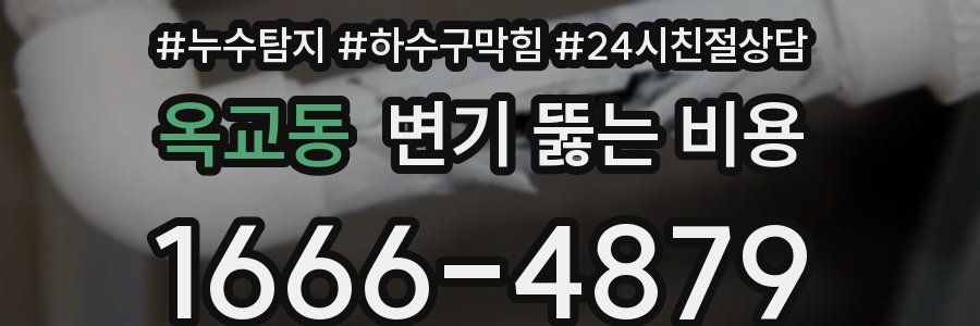 옥교동 변기 뚫는 비용