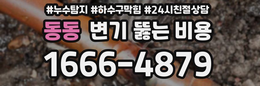 동동 변기 뚫는 비용
