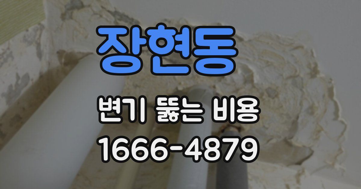 장현동 변기 뚫는 비용