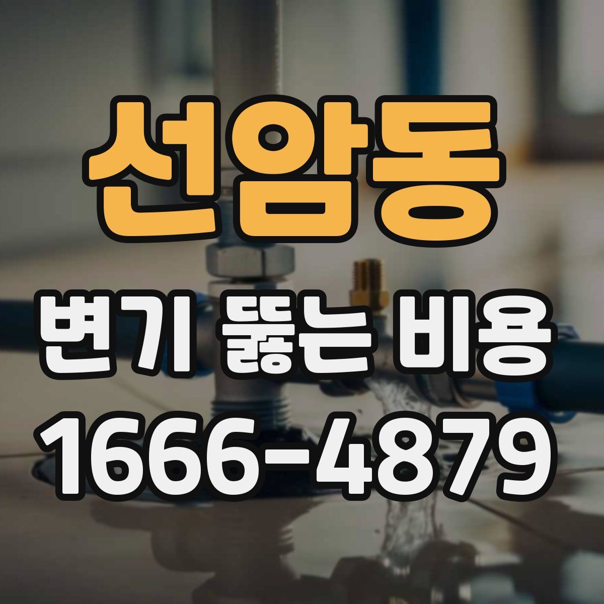 선암동 변기 뚫는 비용