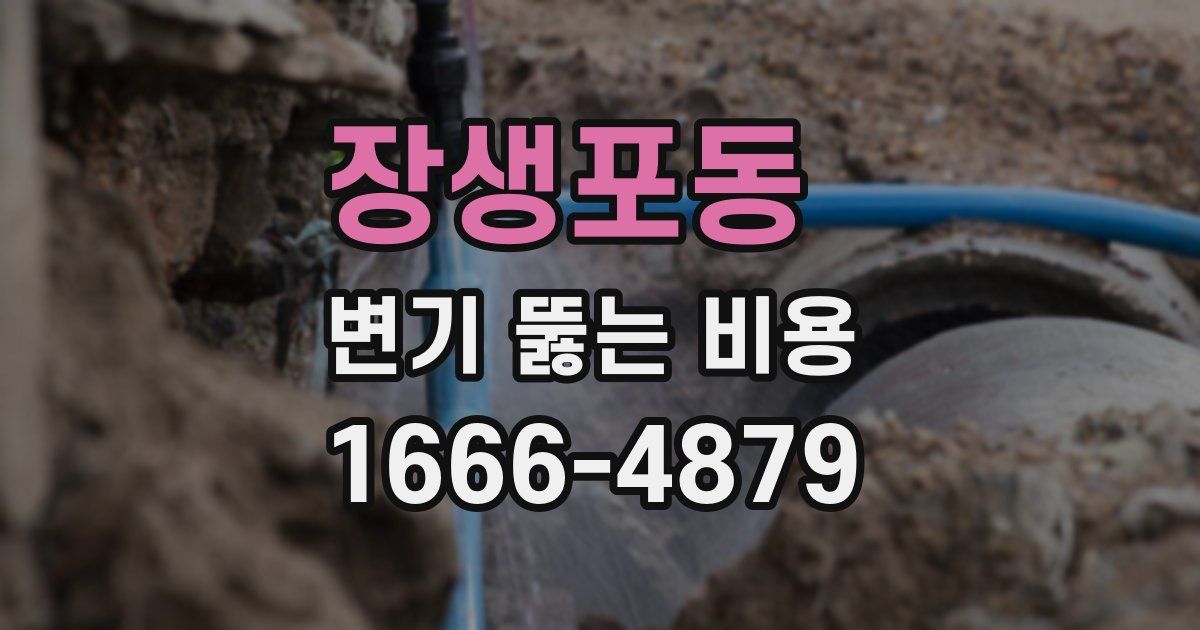 장생포동 변기 뚫는 비용