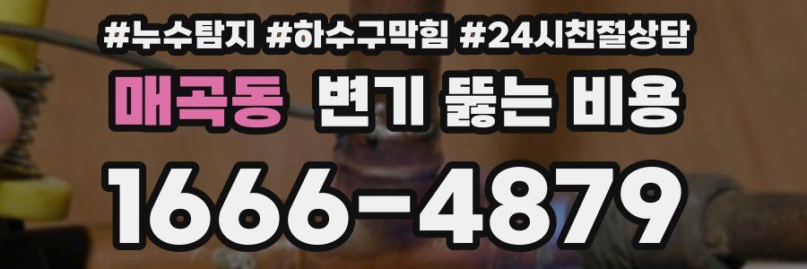 매곡동 변기 뚫는 비용