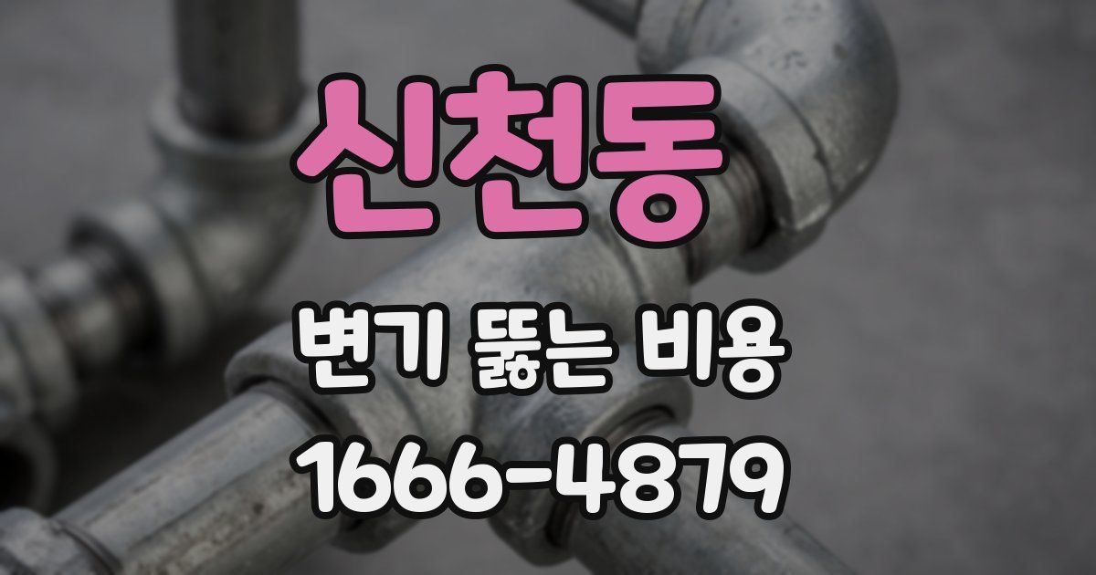 신천동 변기 뚫는 비용