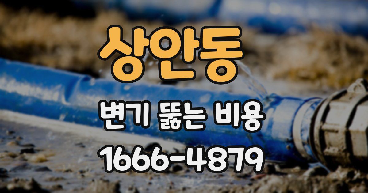 상안동 변기 뚫는 비용