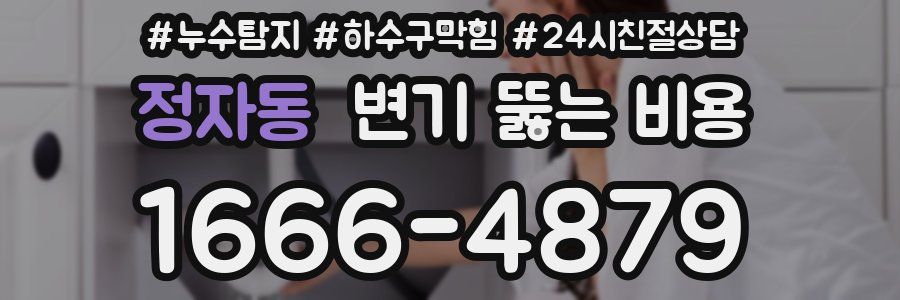정자동 변기 뚫는 비용