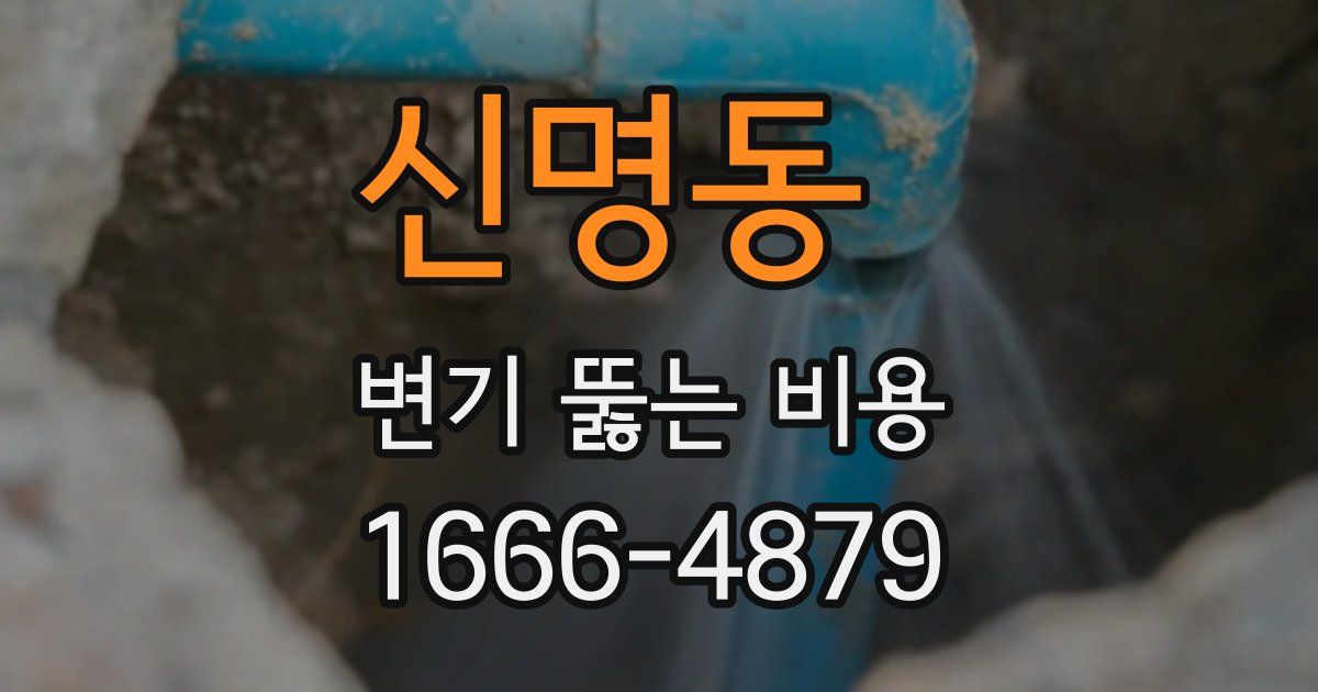 신명동 변기 뚫는 비용