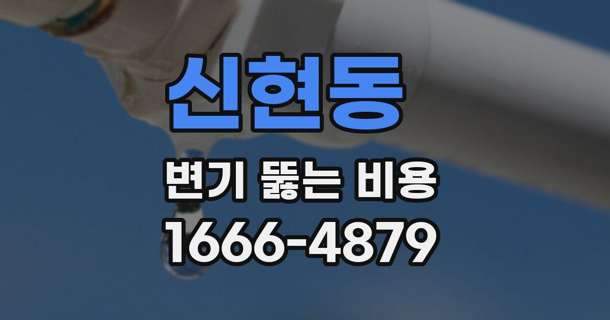 신현동 변기 뚫는 비용
