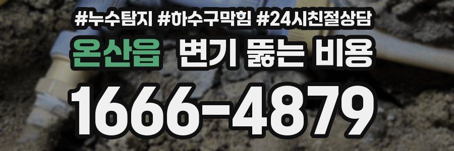 온산읍 변기 뚫는 비용