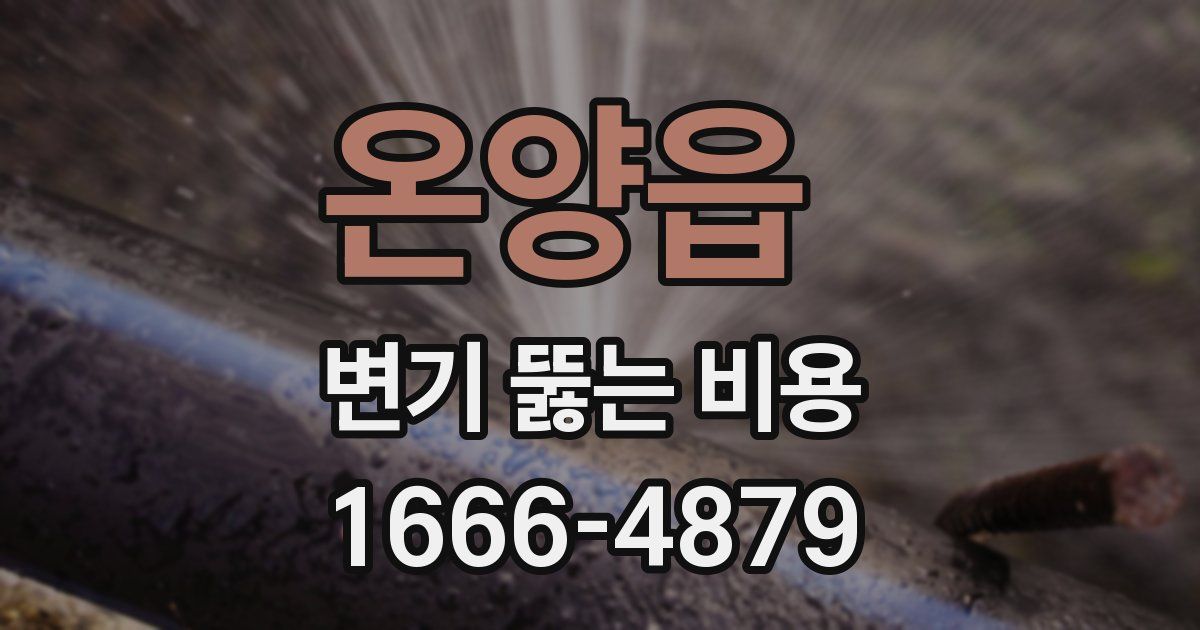 온양읍 변기 뚫는 비용