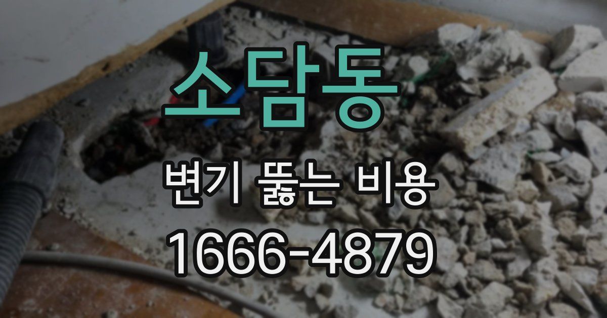 소담동 변기 뚫는 비용