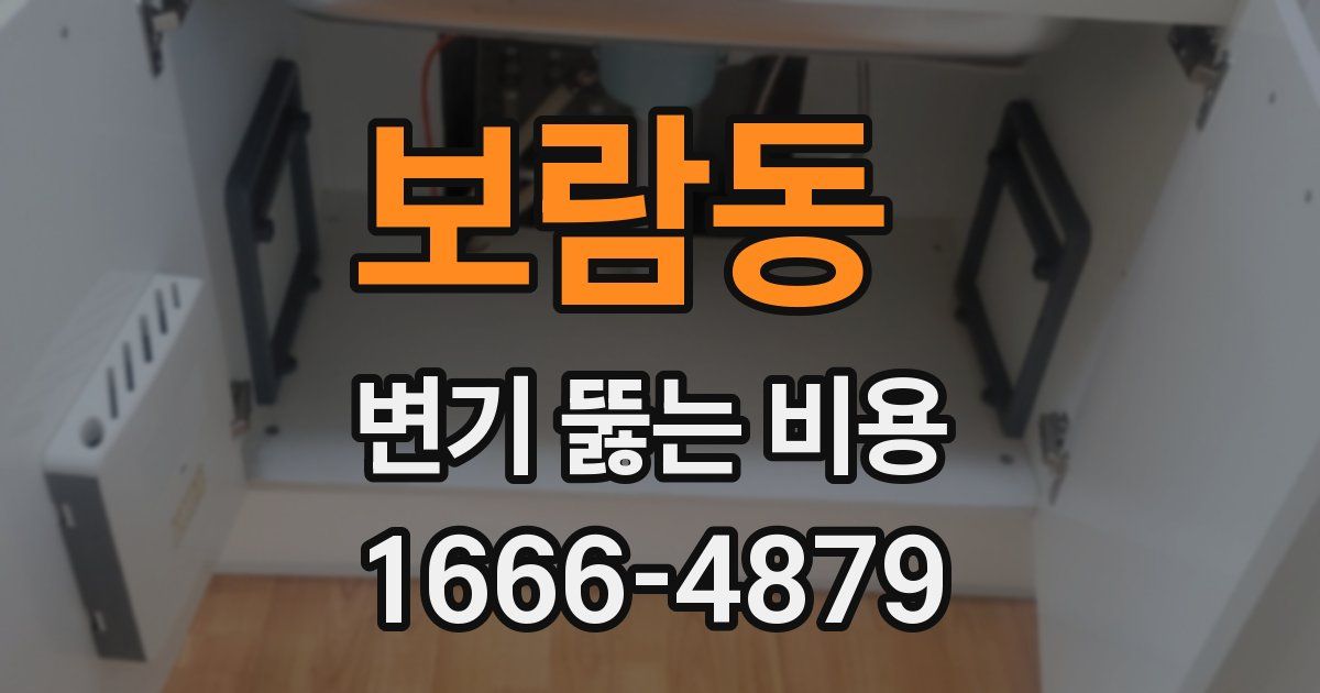 보람동 변기 뚫는 비용