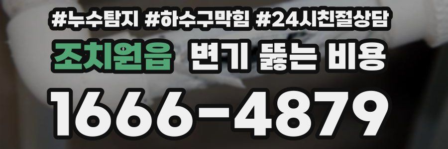 조치원읍 변기 뚫는 비용