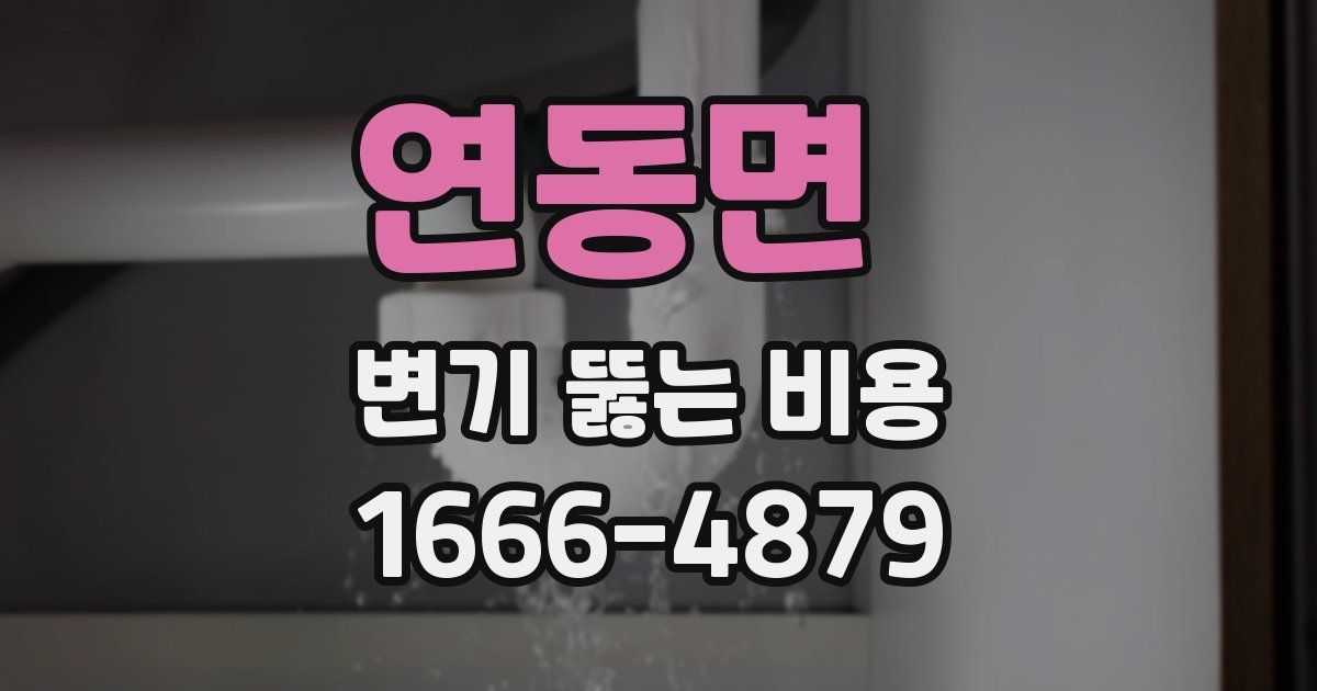 연동면 변기 뚫는 비용