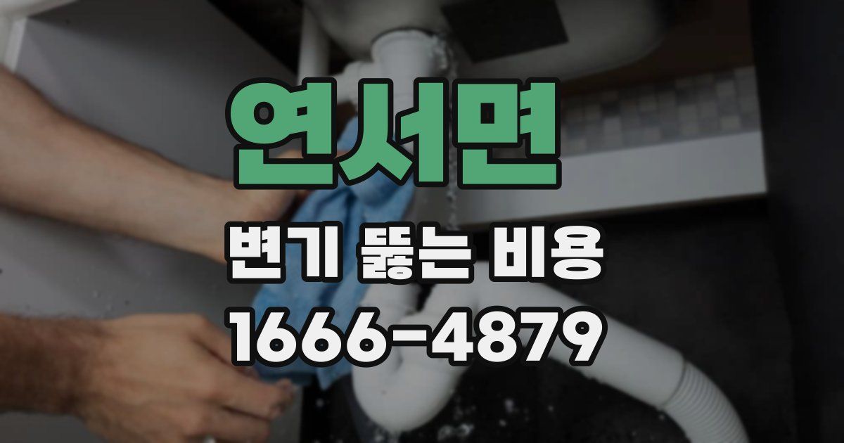 연서면 변기 뚫는 비용