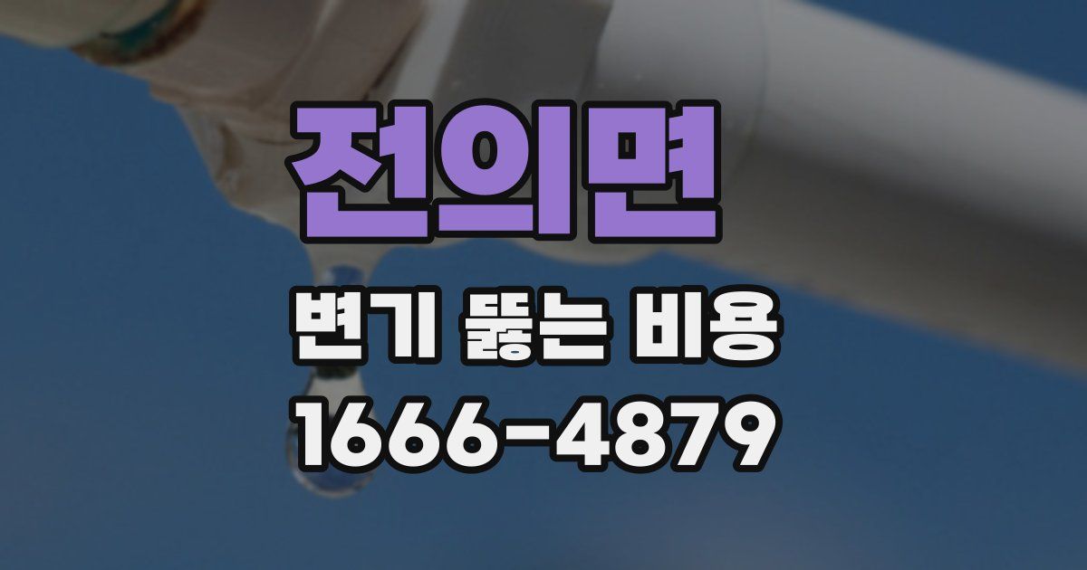 전의면 변기 뚫는 비용