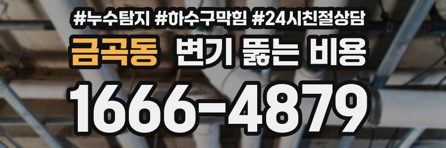 금곡동 변기 뚫는 비용
