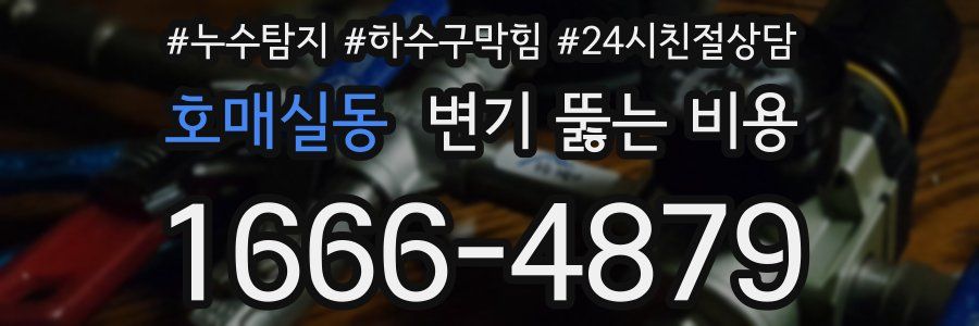 호매실동 변기 뚫는 비용