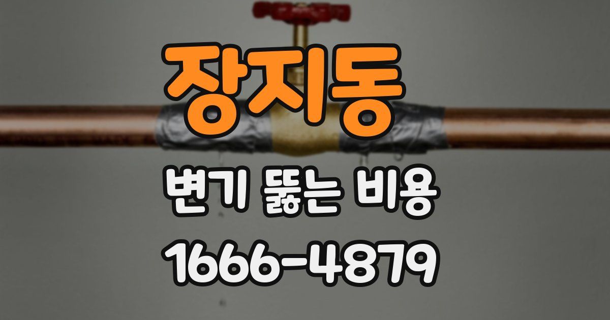 장지동 변기 뚫는 비용