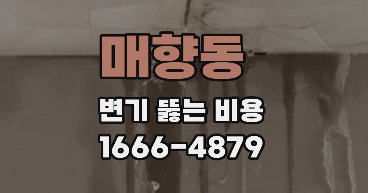 매향동 변기 뚫는 비용