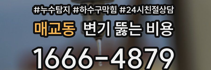 매교동 변기 뚫는 비용