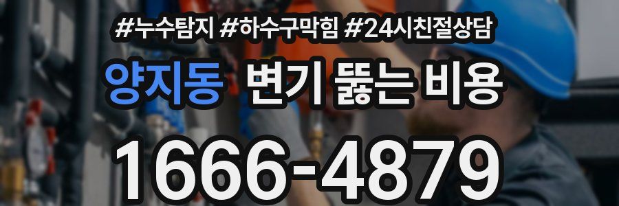 양지동 변기 뚫는 비용