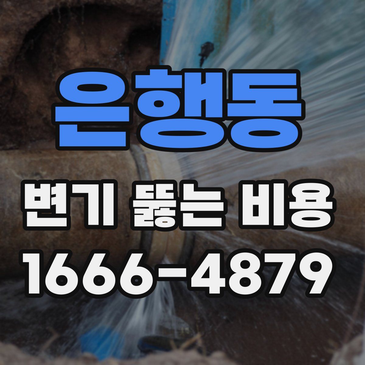 은행동 변기 뚫는 비용