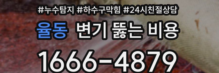 율동 변기 뚫는 비용