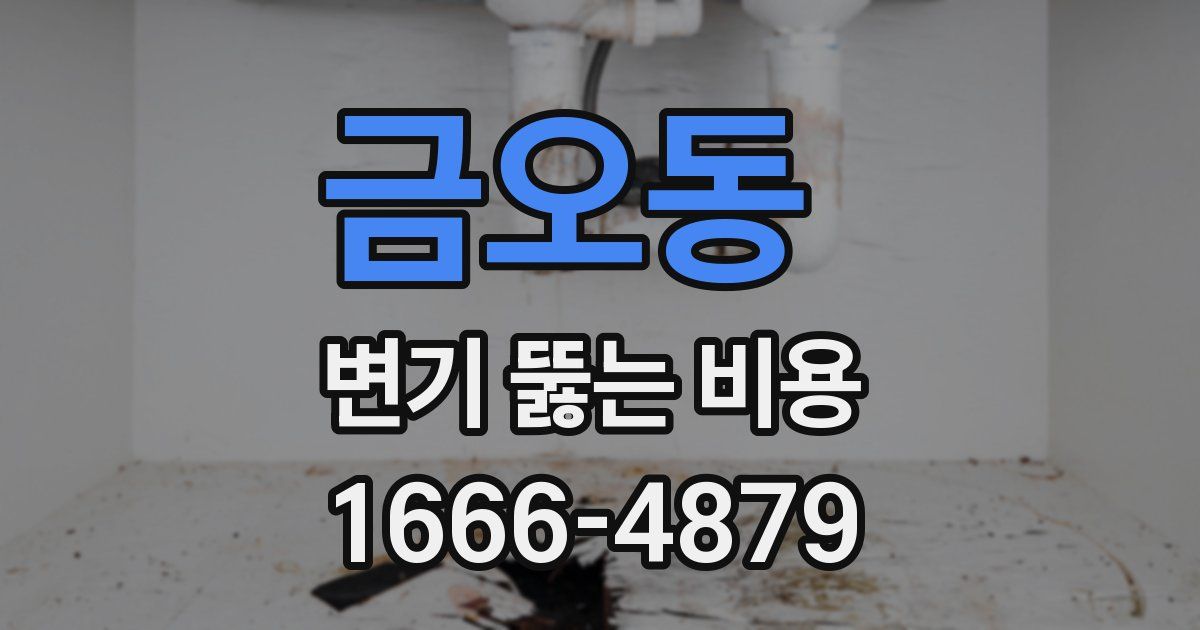 금오동 변기 뚫는 비용