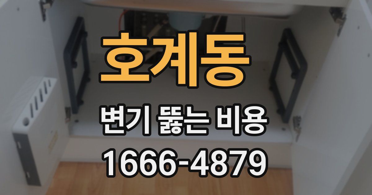 호계동 변기 뚫는 비용