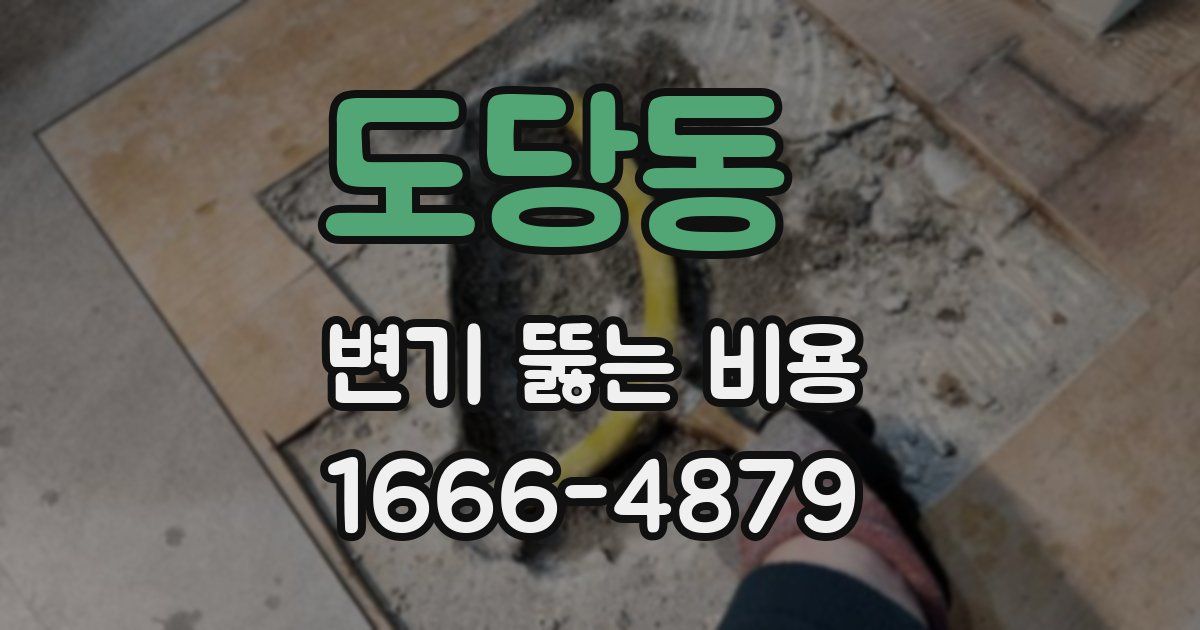 도당동 변기 뚫는 비용