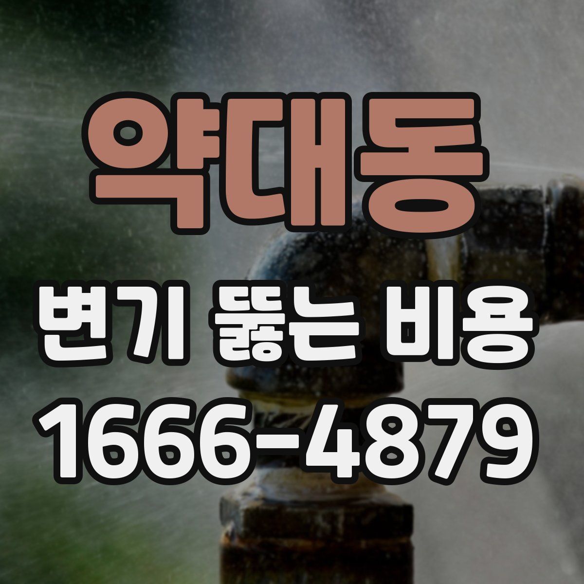 약대동 변기 뚫는 비용